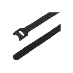 StarTech.com 6in Hook and Loop Cable Ties, 50 Pack, Black, Reusable Cable Straps, Adjustable and Flexible, Cord Organizer