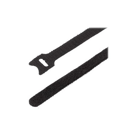 StarTech.com 6in Hook and Loop Cable Ties, 50 Pack, Black, Reusable Cable Straps, Adjustable and Flexible, Cord Organizer