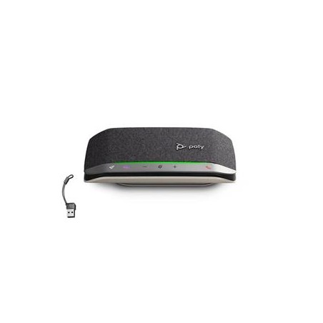 HP Poly Sync 20 - Chytrý telefon - Bluetooth - kabelové, bezdrátový - USB-A, USB-C - cerná - certifikováno pro Zoom