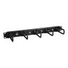 StarTech.com 1U 19" Cable Management Organizer, D Ring Hook Network/Server Rack Cord Manager, Data Center Horizontal Wire Panel