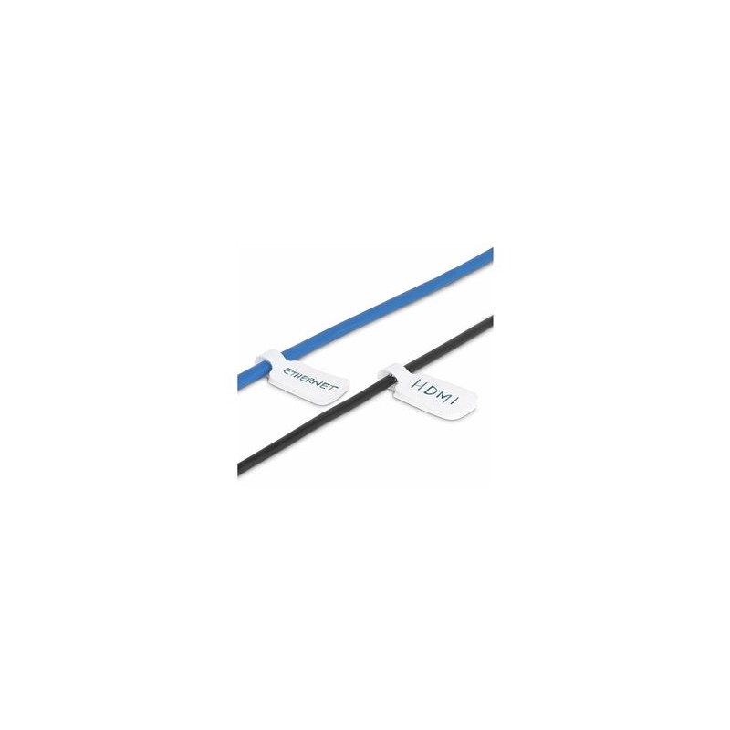 StarTech.com 3.5in (9cm) Cable Labels, 100 Pack White, Cable/Cord Tags (CABLE-TAG-HLWH) - Identifikacní štítky kabelu