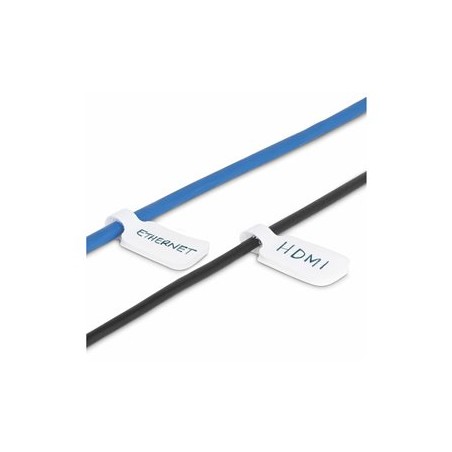 StarTech.com 3.5in (9cm) Cable Labels, 100 Pack White, Cable/Cord Tags (CABLE-TAG-HLWH) - Identifikacní štítky kabelu
