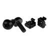 StarTech.com M6 x 12mm Screws and Cage Nuts - 100 Pack - M6 Mounting Screws and Cage Nuts for Server Rack and Cabinet - Black