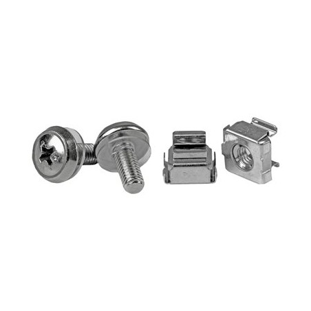StarTech.com M5 Mounting Screws and Cage Nuts for Server Rack Cabinet - Pack of 50 Server Rack Screws (CABSCREWM5) - Šrouby a