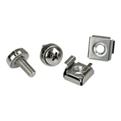 StarTech.com M5 Mounting Screws and Cage Nuts for Server Rack Cabinet - Pack of 100 Server Rack Screws (CABSCREWM52) - Šrouby a