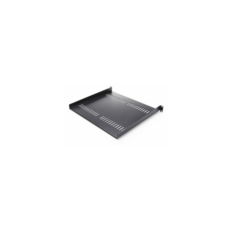 StarTech.com 2-Pack 1U Server Rack Shelf, Vented, 44lb Capacity, 16" Deep (CABSHELF116V2PK) - Police skríne - cerná - 1U - 19"