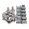 StarTech.com M6 Screws and Cage Nuts - 100 Pack - M6 Mounting Screws and Cage Nuts for Server Rack and Cabinet - Silver