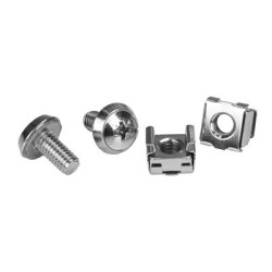 StarTech.com Rack Screws - 20 Pack - Installation Tool - 12 mm M6 Screws - M6 Nuts - Cabinet Mounting Screws and Cage Nuts