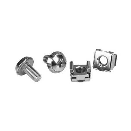 StarTech.com Rack Screws - 20 Pack - Installation Tool - 12 mm M6 Screws - M6 Nuts - Cabinet Mounting Screws and Cage Nuts