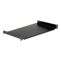 StarTech.com 1U Fixed Server Rack Mount Shelf, 10in Deep Steel Universal Cantilever Tray for 19" AV/Data/Network Equipment Rack