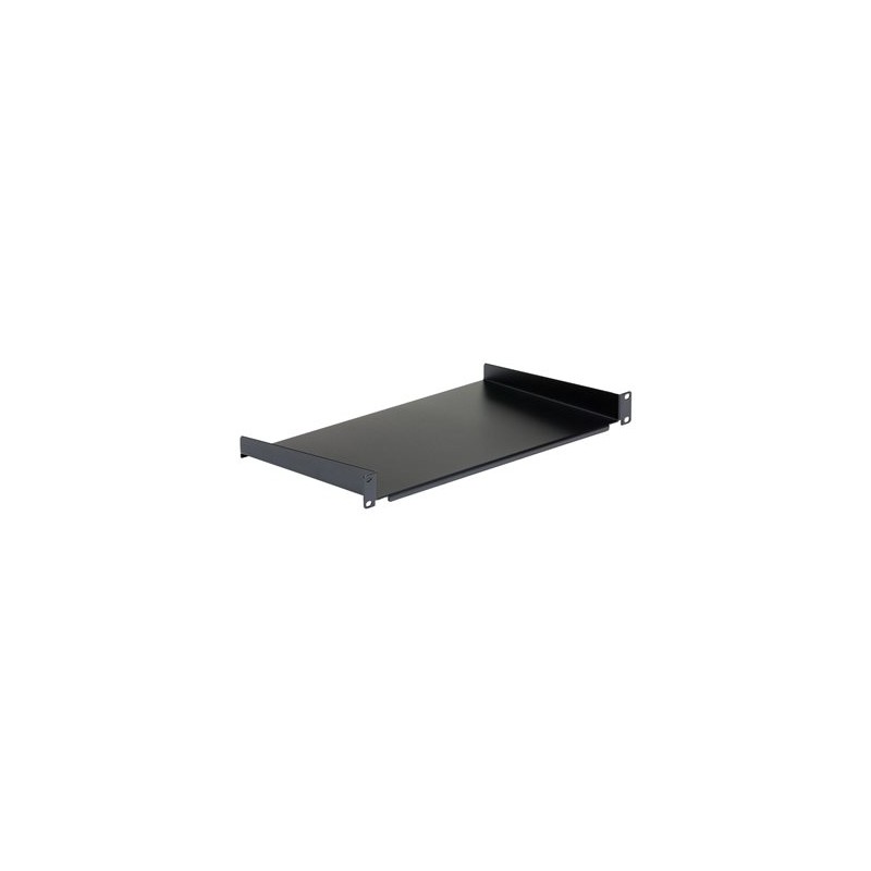 StarTech.com 1U Fixed Server Rack Mount Shelf, 10in Deep Steel Universal Cantilever Tray for 19" AV/Data/Network Equipment Rack