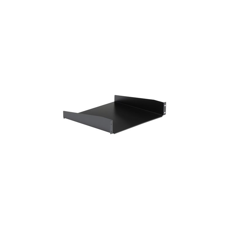 StarTech.com 2U Fixed Server Rack Mount Shelf, 16in Deep Steel Universal Cantilever Tray for 19" AV/Data/Network Equipment Rack