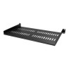 StarTech.com 1U Vented Server Rack Cabinet Shelf, 10in Deep Fixed Cantilever Tray, Rackmount Shelf for 19" AV/Data/Network