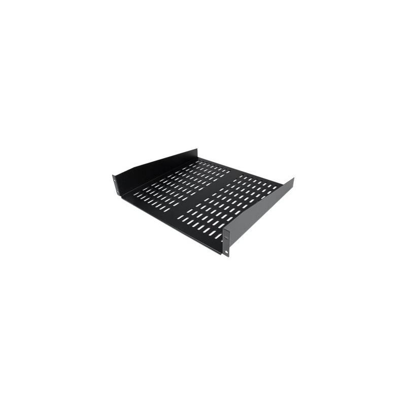 StarTech.com 1U Server Rack Shelf, 2U 16in Universal Fixed Vented Network Rack Shelf/Cantilever Tray for 19" AV/Data/Network