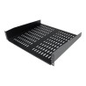 StarTech.com 1U Server Rack Shelf, 2U 16in Universal Fixed Vented Network Rack Shelf/Cantilever Tray for 19" AV/Data/Network
