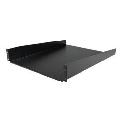 StarTech.com 2U Fixed Server Rack Mount Shelf, 22in Deep Steel Universal Cantilever Tray for 19" AV/Data/Network Equipment Rack