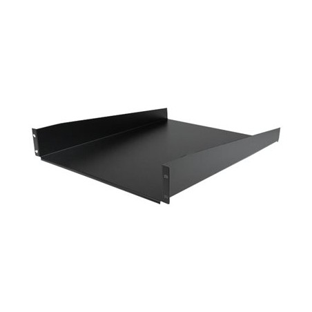 StarTech.com 2U Fixed Server Rack Mount Shelf, 22in Deep Steel Universal Cantilever Tray for 19" AV/Data/Network Equipment Rack