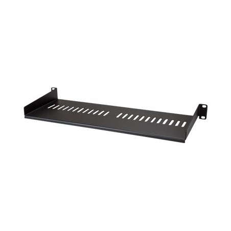 StarTech.com 1U Vented Server Rack Cabinet Shelf, 7in Deep Fixed Cantilever Tray, Rackmount Shelf for 19" AV/Data/Network