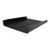 StarTech.com 1U Server Rack Shelf, 2U 22in Universal Fixed Vented Network Rack Shelf/Cantilever Tray for 19" AV/Data/Network