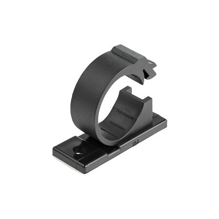 StarTech.com 100 Adhesive Cable Management Clips Black, Network/Ethernet/Office Desk/Computer Cord Organizer, Sticky Cable/Wire
