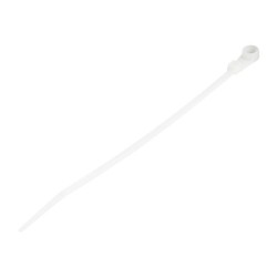StarTech.com 15cm(6") Cable Ties with Mounting Hole, 3mm(1/8") wide, 40mm(1-1/2") Bundle Dia. 18kg(40lb) Tensile Strength