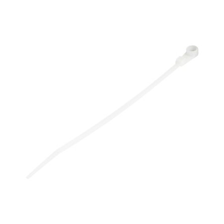 StarTech.com 15cm(6") Cable Ties with Mounting Hole, 3mm(1/8") wide, 40mm(1-1/2") Bundle Dia. 18kg(40lb) Tensile Strength