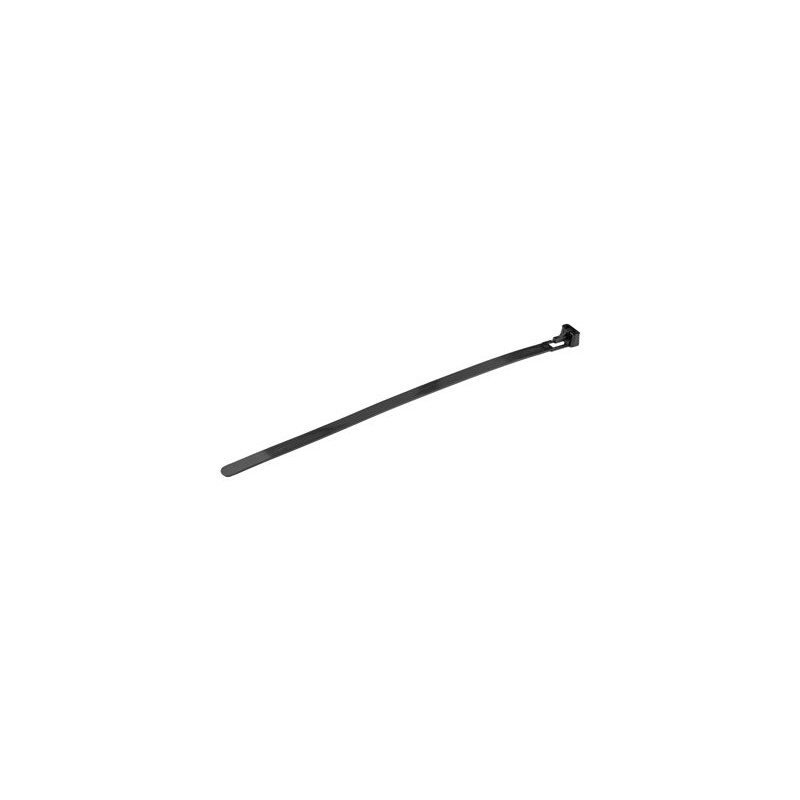 StarTech.com 20cm(8") Reusable Cable Ties, 7mm(1/4") wide, 50mm(1-7/8") Bundle Dia. 22kg(50lb) Tensile Strength, Releasable
