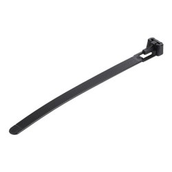 StarTech.com 12cm(5") Reusable Cable Ties, 7mm(1/4") wide, 30mm(1-1/8") Bundle Dia. 22kg(50lb) Tensile Strength, Releasable