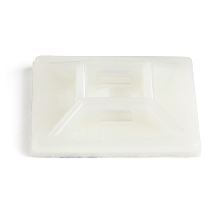 StarTech.com 100 Pack Cable Tie Mounts with Adhesive Tape for 0.21 in. (5.5 mm) Wide Ties, Nylon/Plastic Zip Tie Mounts