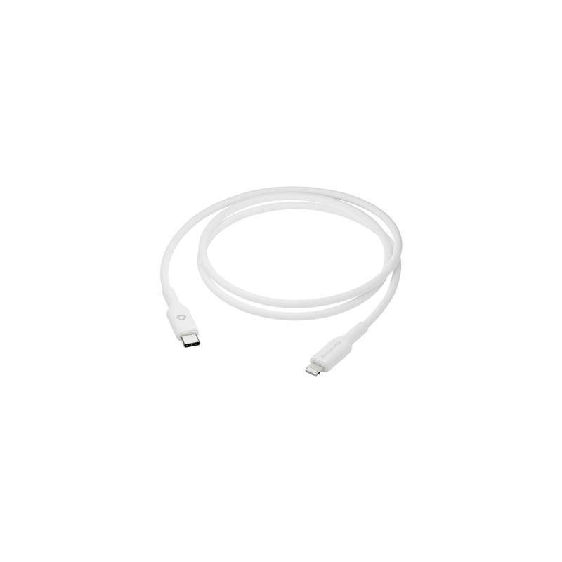 dbramante1928 re-charge - Kabel Lightning - USB-C s piny (male) do Lightning s piny (male) - 1 m - bílá