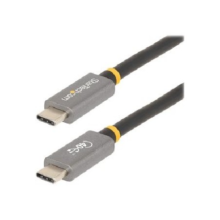 StarTech.com 3ft (1m) USB4 Cable, USB-IF Certified USB-C Cable, 40 Gbps, USB Type-C Data Transfer Cable, 100W Power Delivery