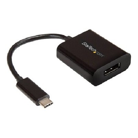 StarTech.com USB C to DisplayPort Adapter 4K 60Hz - USB Type-C to DP 1.4 Monitor Video Converter (DP Alt Mode) - Thunderbolt 3