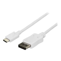 StarTech.com 6ft/1.8m USB C to DisplayPort 1.2 Cable 4K 60Hz, USB-C to DisplayPort Adapter Cable HBR2, USB Type-C DP Alt Mode