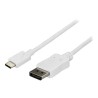 StarTech.com 6ft/1.8m USB C to DisplayPort 1.2 Cable 4K 60Hz, USB-C to DisplayPort Adapter Cable HBR2, USB Type-C DP Alt Mode