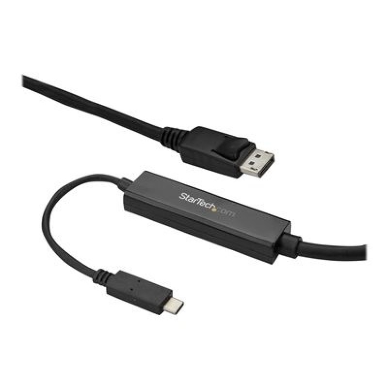 StarTech.com 9.8ft/3m USB C to DisplayPort 1.2 Cable 4K 60Hz, USB-C to DisplayPort Adapter Cable HBR2, USB Type-C DP Alt Mode