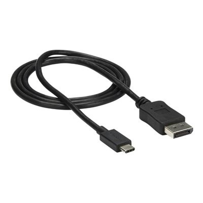 StarTech.com 3ft/1m USB C to DisplayPort 1.2 Cable 4K 60Hz, USB-C to DisplayPort Adapter Cable HBR2, USB Type-C DP Alt Mode to