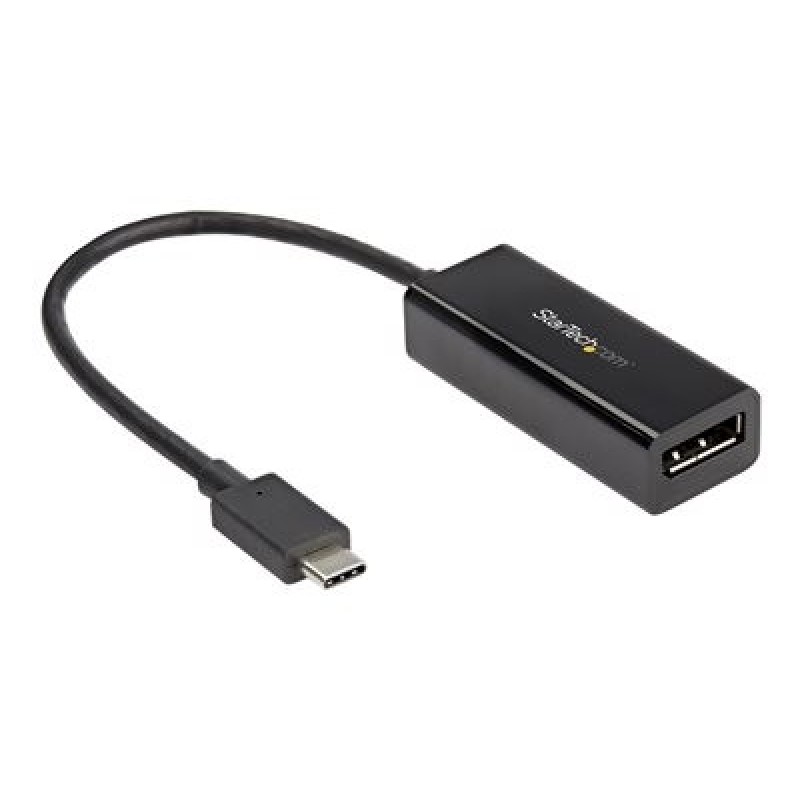 StarTech.com USB C to DisplayPort Adapter, 8K/5K/4K USB Type C to DP 1.4 Alt Mode Video Converter, HBR3/DSC/HDR, 8K 60Hz