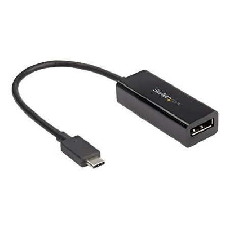 StarTech.com USB C to DisplayPort Adapter, 8K/5K/4K USB Type C to DP 1.4 Alt Mode Video Converter, HBR3/DSC/HDR, 8K 60Hz