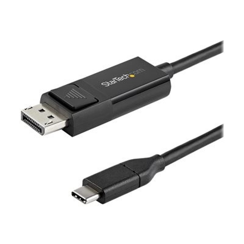StarTech.com 3ft (1m) USB C to DisplayPort 1.2 Cable 4K 60Hz, Bidirectional DP to USB-C or USB-C to DP Reversible Video Adapter