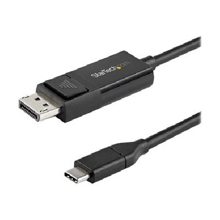 StarTech.com 3ft (1m) USB C to DisplayPort 1.2 Cable 4K 60Hz, Bidirectional DP to USB-C or USB-C to DP Reversible Video Adapter