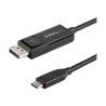 StarTech.com 3ft (1m) USB C to DisplayPort 1.2 Cable 4K 60Hz, Bidirectional DP to USB-C or USB-C to DP Reversible Video Adapter