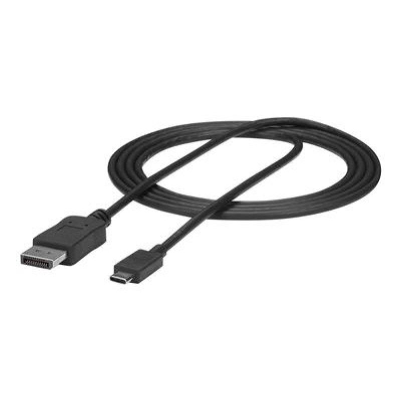StarTech.com 6ft/1.8m USB C to DisplayPort 1.2 Cable 4K 60Hz, USB-C to DisplayPort Adapter Cable HBR2, USB Type-C DP Alt Mode