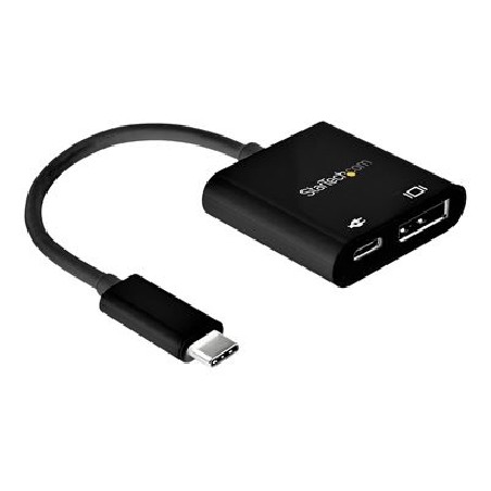 StarTech.com USB C to DisplayPort Adapter with Power Delivery, 8K 60Hz/4K 120Hz USB Type C to DP 1.4 Monitor Video Converter