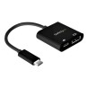 StarTech.com USB C to DisplayPort Adapter with Power Delivery, 8K 60Hz/4K 120Hz USB Type C to DP 1.4 Monitor Video Converter