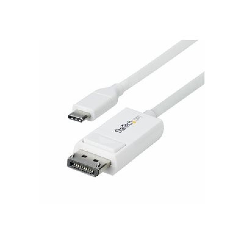 StarTech.com 6.6ft (2m) USB C to DisplayPort 1.2 Cable, Bidirectional - Kabel DisplayPort - 24 pin USB-C (M) do DisplayPort (M)