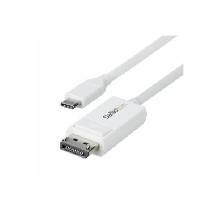 StarTech.com 6.6ft (2m) USB C to DisplayPort 1.2 Cable, Bidirectional - Kabel DisplayPort - 24 pin USB-C (M) do DisplayPort (M)