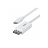 StarTech.com 6.6ft (2m) USB C to DisplayPort 1.2 Cable, Bidirectional - Kabel DisplayPort - 24 pin USB-C (M) do DisplayPort (M)