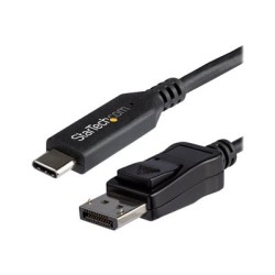 StarTech.com 6ft/1.8m USB C to DisplayPort 1.4 Cable, 4K/5K/8K USB Type-C to DP 1.4 Alt Mode Video Adapter Converter