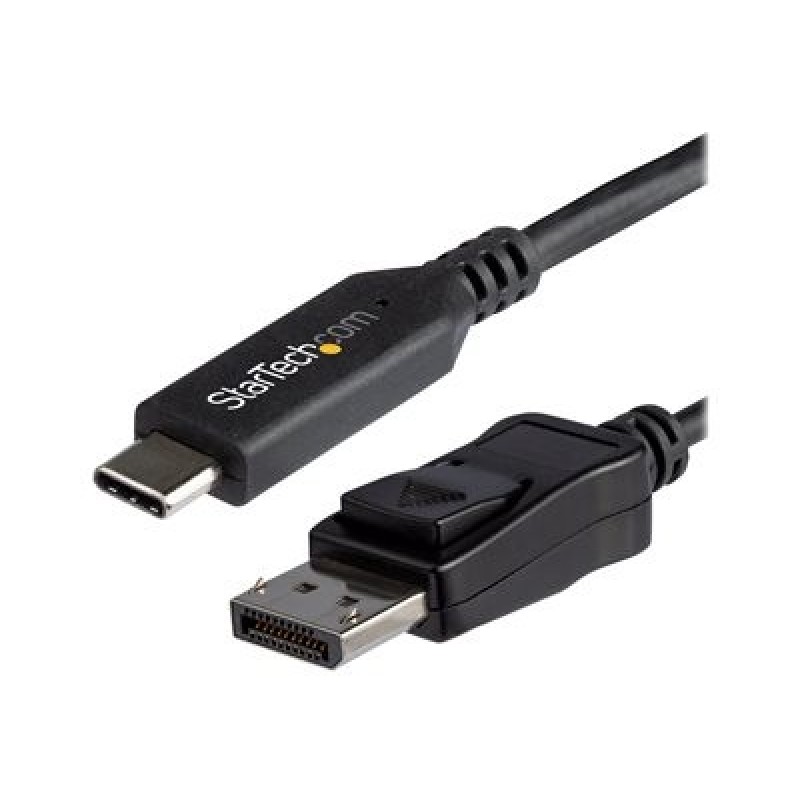 StarTech.com 6ft/1.8m USB C to DisplayPort 1.4 Cable, 4K/5K/8K USB Type-C to DP 1.4 Alt Mode Video Adapter Converter