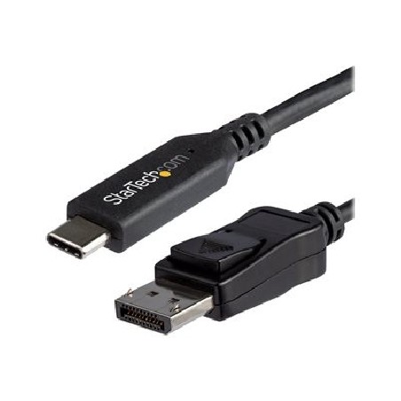 StarTech.com 6ft/1.8m USB C to DisplayPort 1.4 Cable, 4K/5K/8K USB Type-C to DP 1.4 Alt Mode Video Adapter Converter